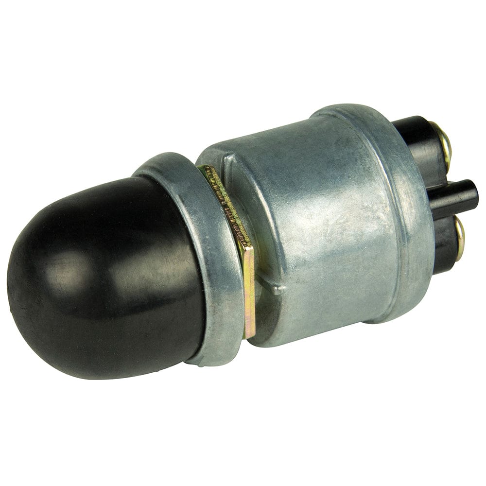 BEP 2-Position SPST Heavy-Duty Push Button Switch w/Cover - OFF/(ON) - 35 Amp [1001508] - The Happy Skipper
