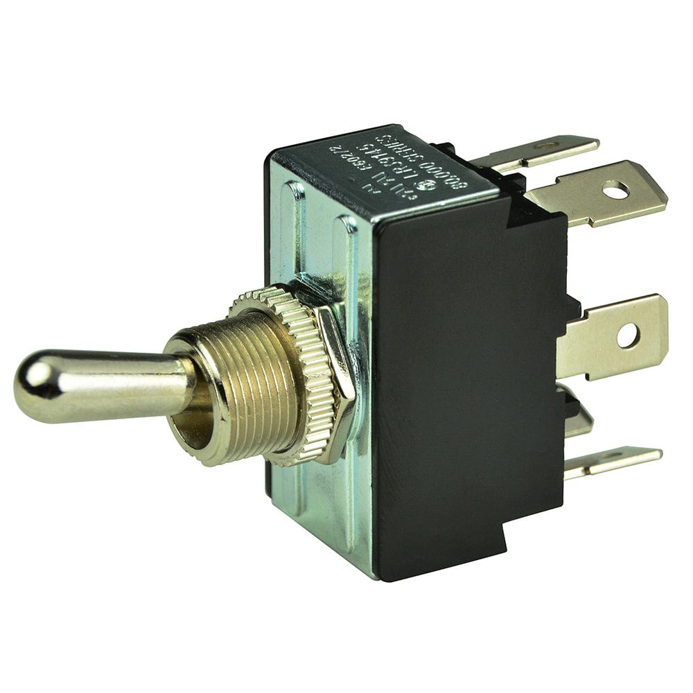BEP DPDT Chrome Plated Toggle Switch - ON/OFF/(ON) [1002014] - The Happy Skipper