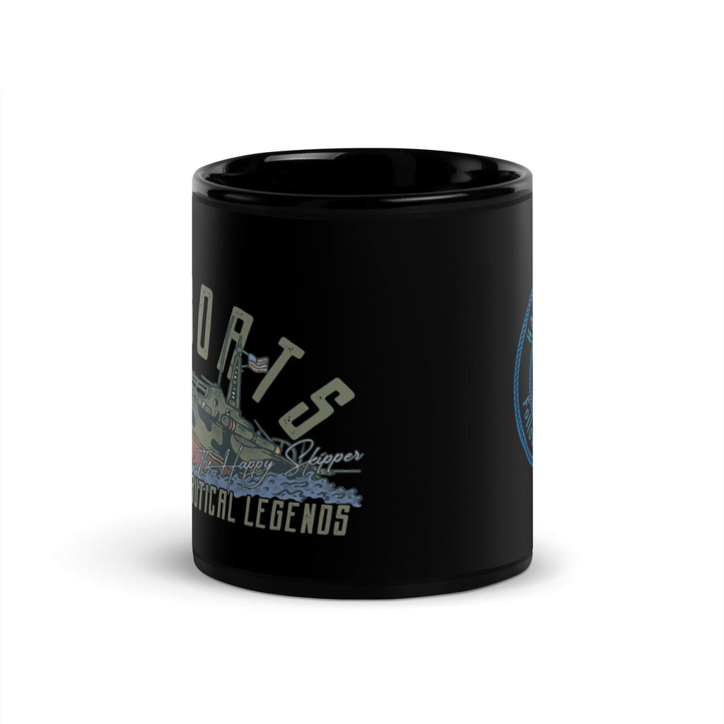 Black Glossy Mug - The Happy Skipper