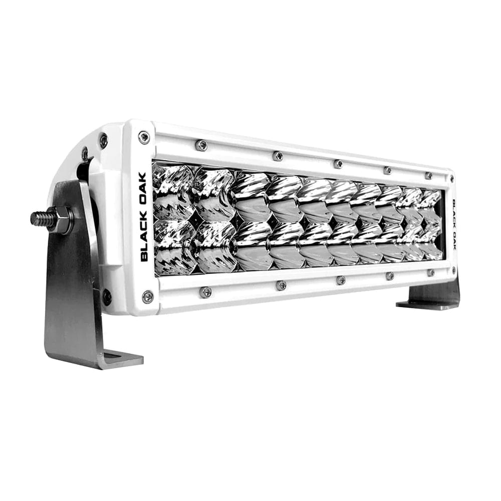 Black Oak Pro Series Double Row Combo 10" Light Bar - White [10CM-D5OS] - The Happy Skipper