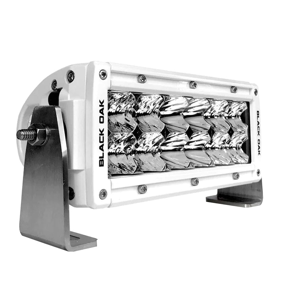 Black Oak Pro Series Double Row Combo 6" Light Bar - White [6CM-D5OS] - The Happy Skipper