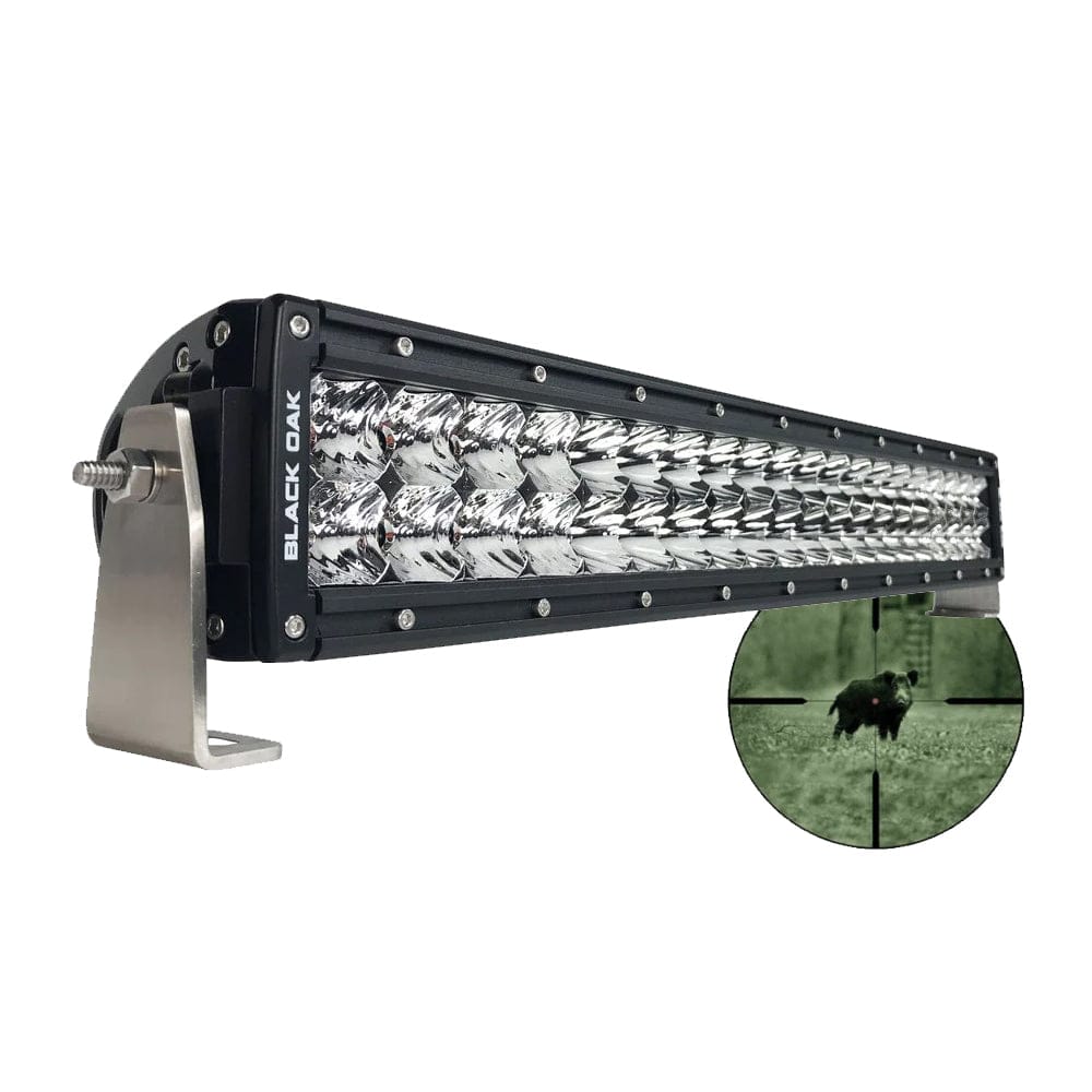 Black Oak Pro Series Double Row Combo Infrared 20" 940nm Light Bar - Black [20IR-940] - The Happy Skipper