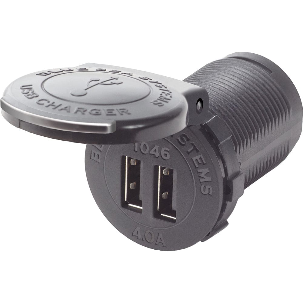 Blue Sea 1046 48V Dual USB Charger Socket Mount [1046] - The Happy Skipper