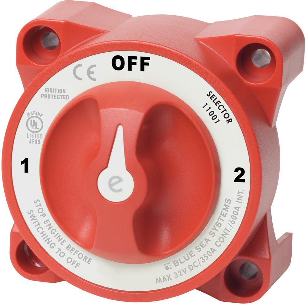 Blue Sea 11001 e-Series Battery Switch w/Alternator Field Disconnect - 3-Position [11001] - The Happy Skipper