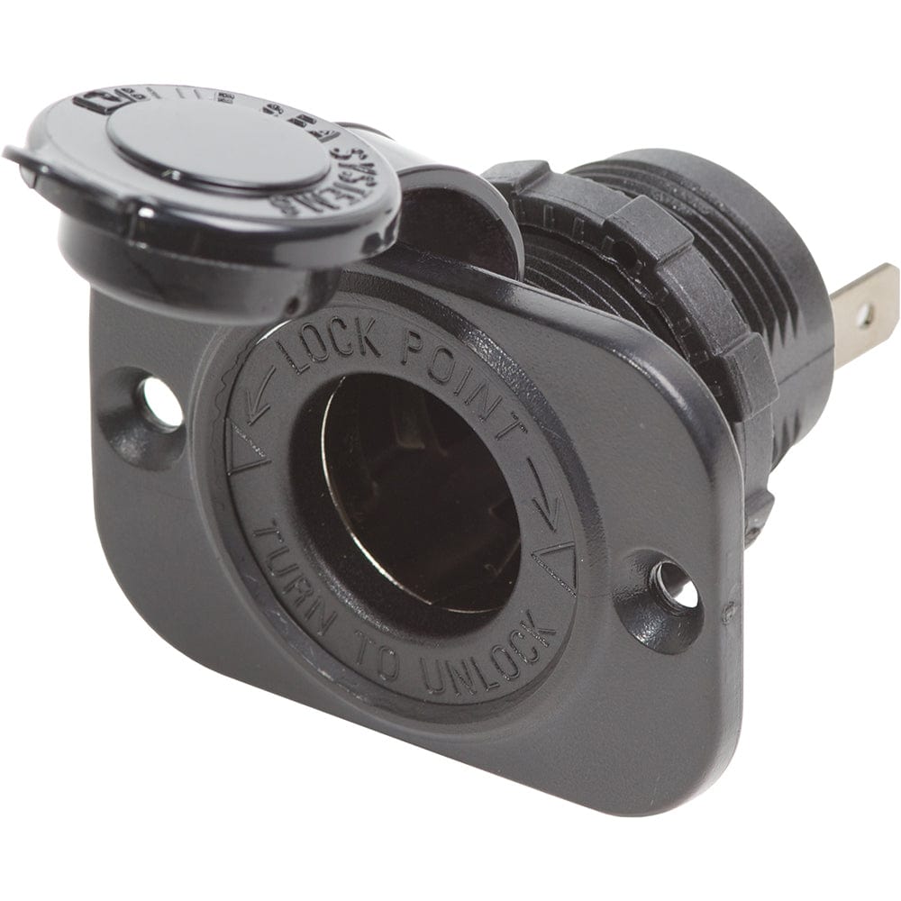 Blue Sea 12 Volt Dash Socket - Black [1011] - The Happy Skipper