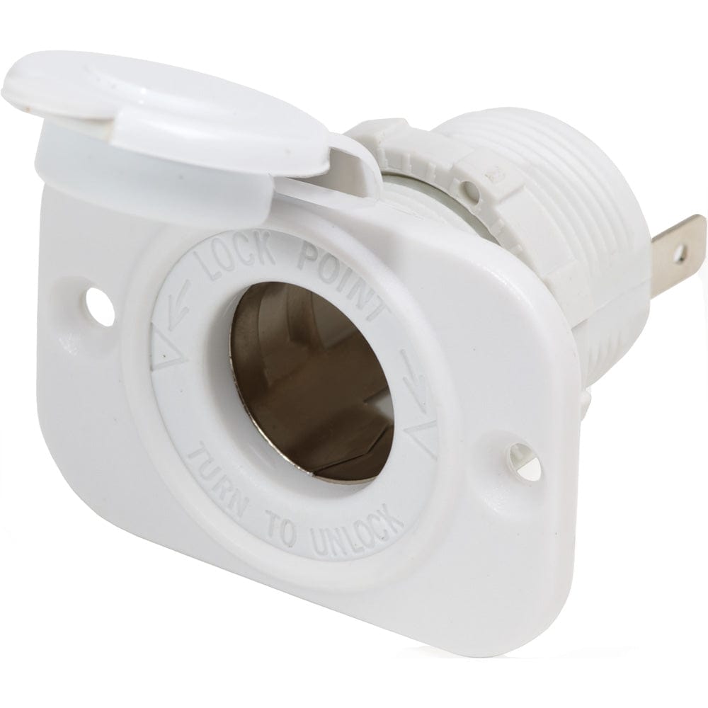 Blue Sea 12V Dash Socket - White [1011200] - The Happy Skipper