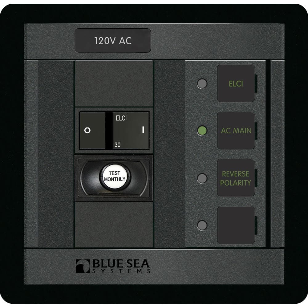 Blue Sea 1502 ELCI Main 30A Double Pole Panel [1502] - The Happy Skipper