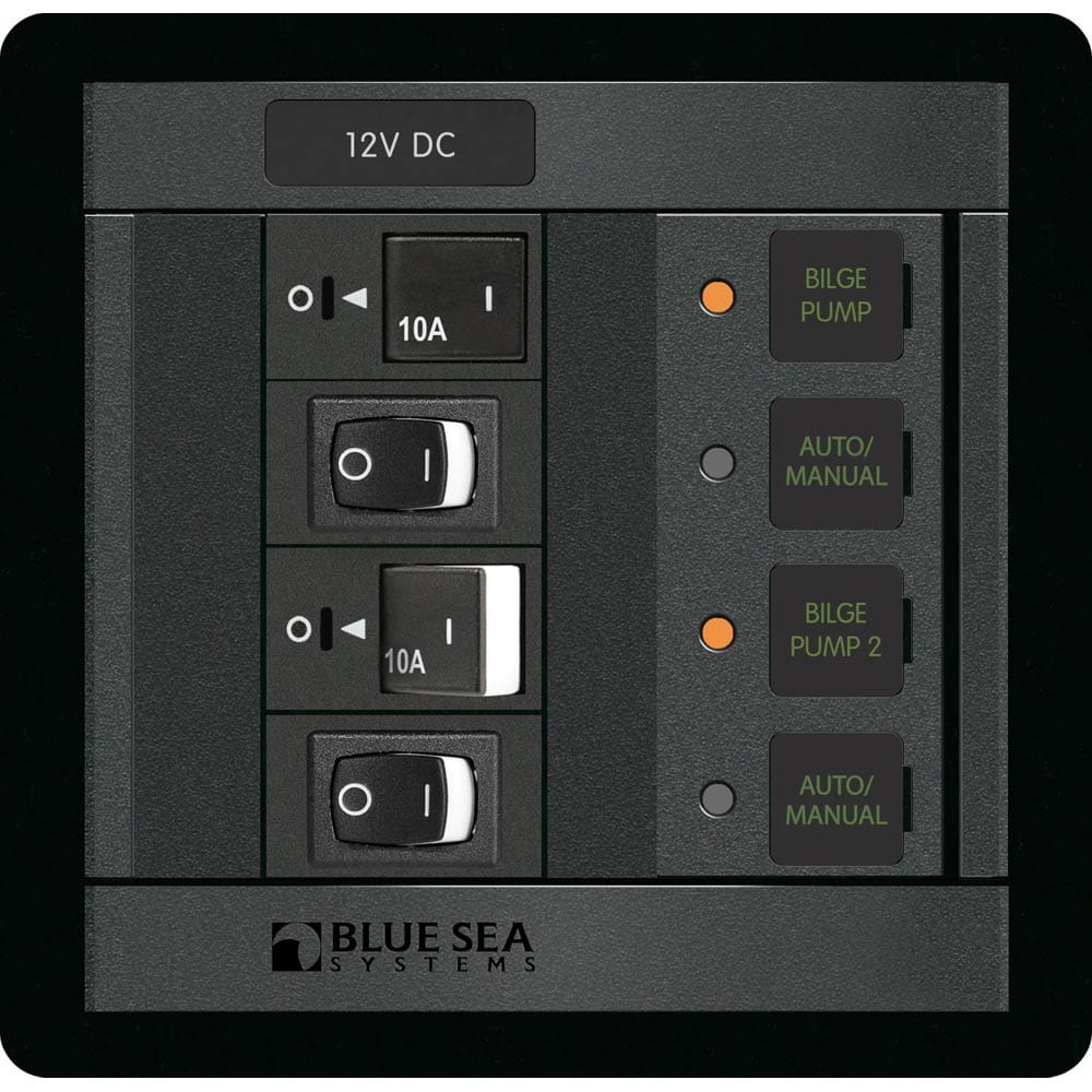Blue Sea 1522 360 Panel Dual Bilge Pump Control [1522] - The Happy Skipper