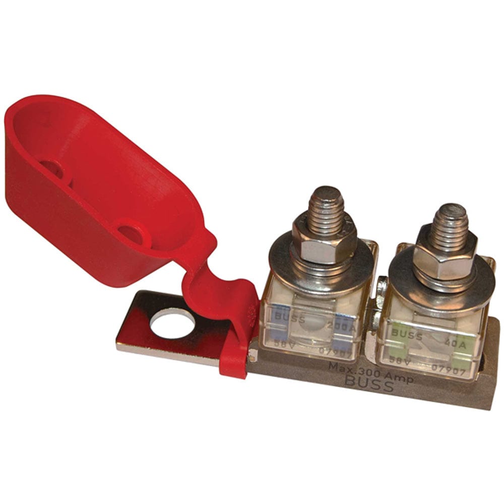 Blue Sea 2151 Terminal Fuse Block - 3/8" Mounting Hole - 2 Terminal Studs [2151] - The Happy Skipper
