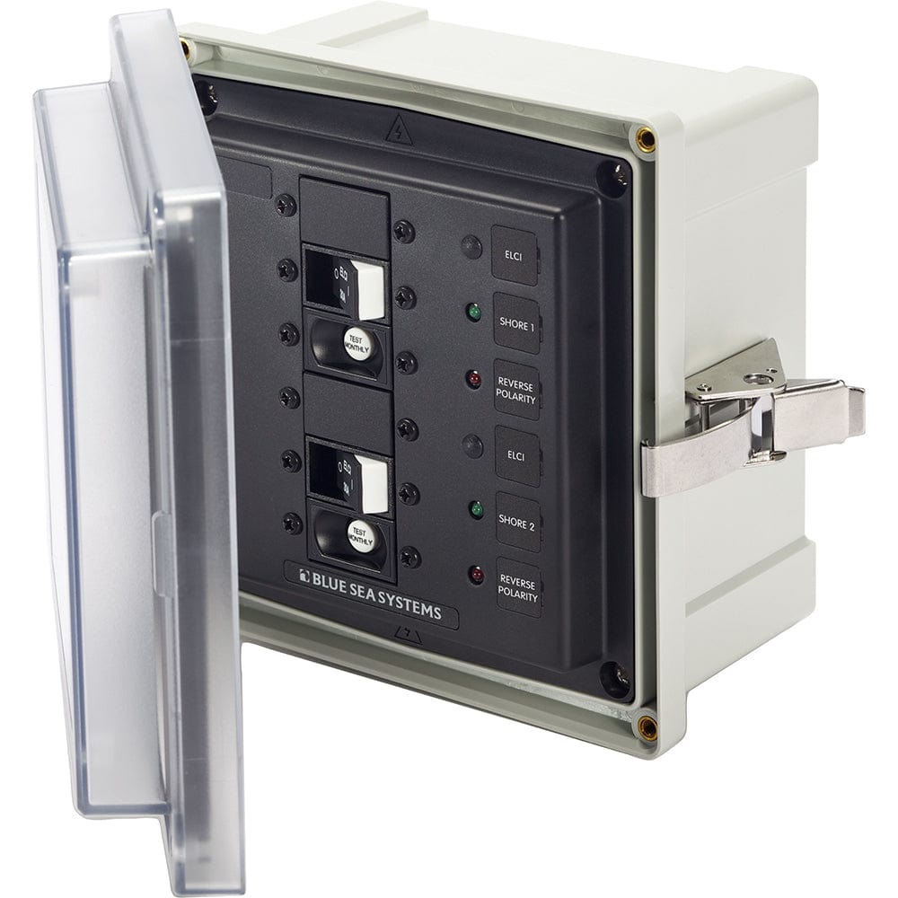 Blue Sea 3117 - SMS Panel Enclosure w/2 ELCI (30A) - 120V AC [3117] - The Happy Skipper