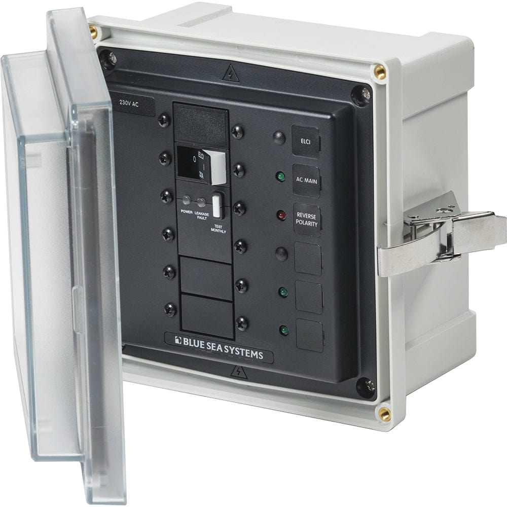 Blue Sea 3123 - SMS Panel Enclosure w/ELCI (32A) 3 Blanks - 230V AC [3123] - The Happy Skipper