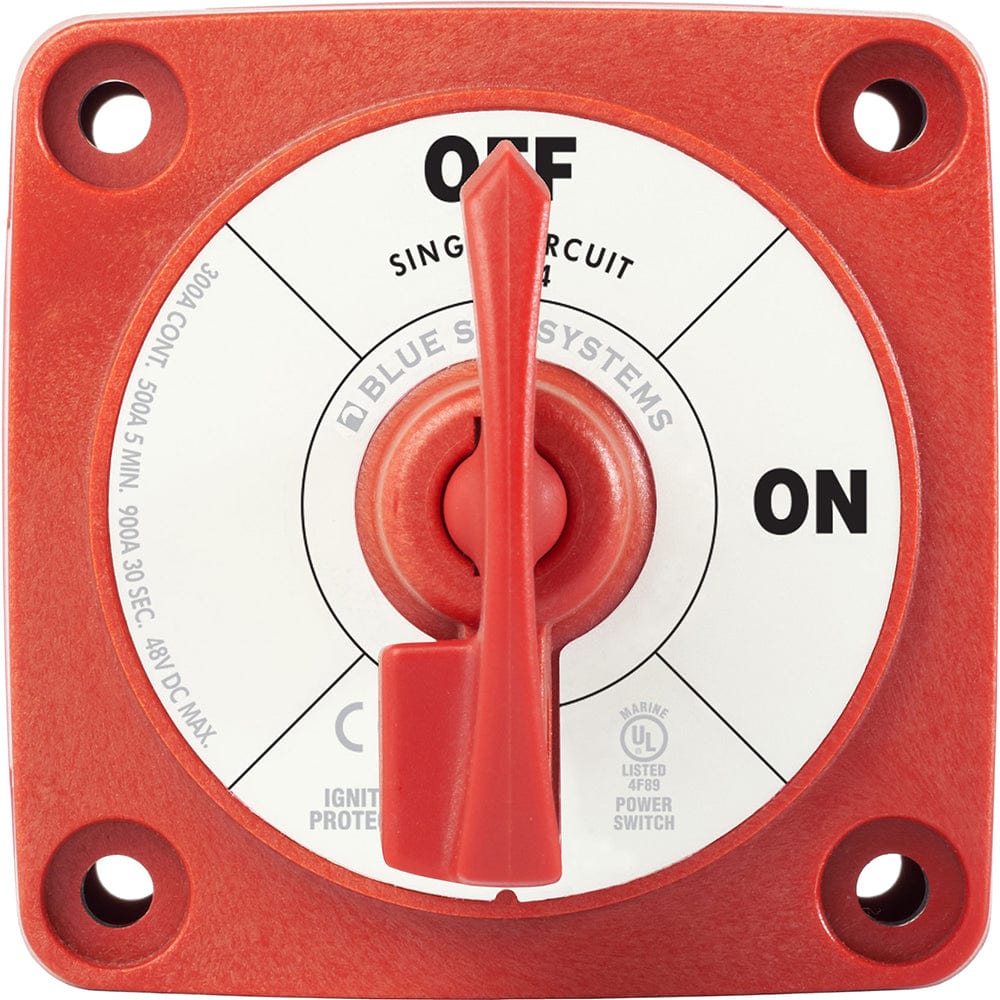Blue Sea 6004 Single Circuit ON-OFF w/Locking Key - Red [6004] - The Happy Skipper