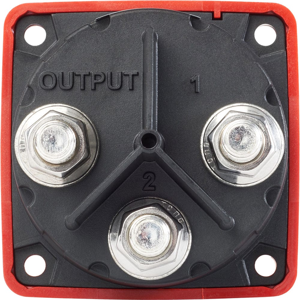 Blue Sea 6008 M-Series Battery Switch 3 Position - Red [6008] - The Happy Skipper