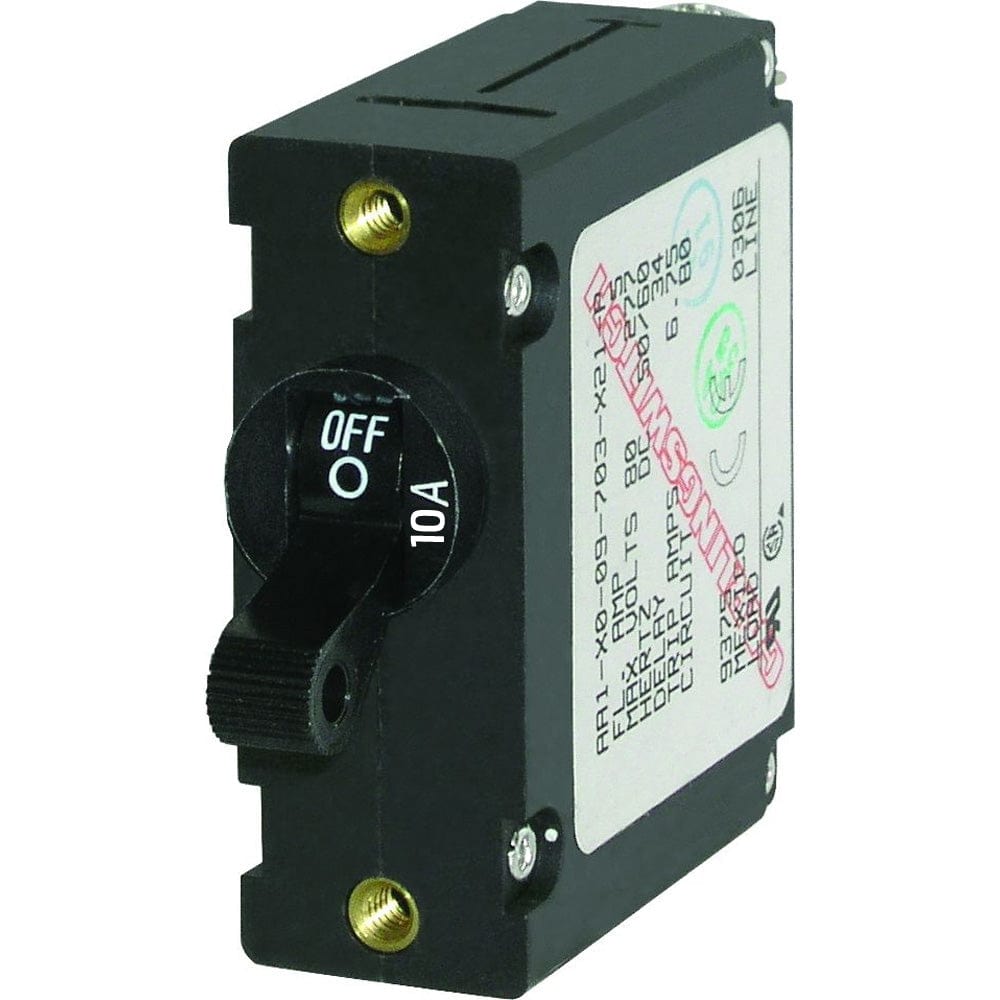 Blue Sea 7204 AC / DC Single Pole Magnetic World Circuit Breaker - 10 Amp [7204] - The Happy Skipper