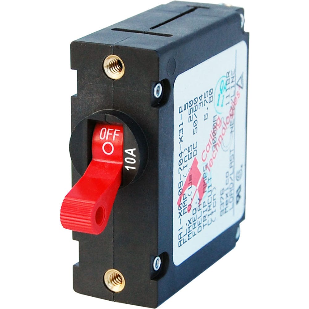 Blue Sea 7205 AC / DC Single Pole Magnetic World Circuit Breaker - 10 Amp [7205] - The Happy Skipper