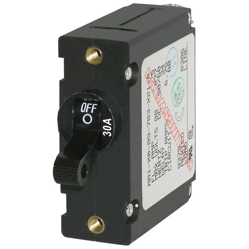 Blue Sea 7220 AC / DC Single Pole Magnetic World Circuit Breaker - 30 Amp [7220] - The Happy Skipper