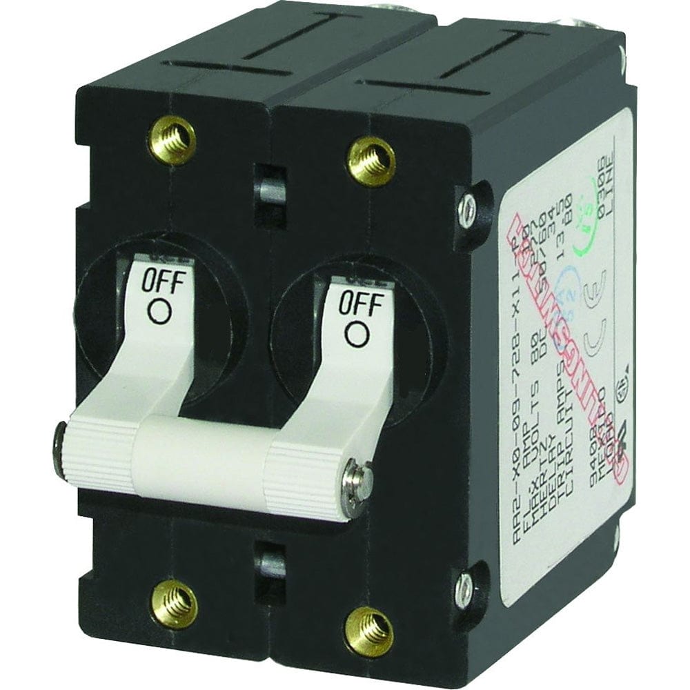 Blue Sea 7233 A-Series Double Pole Toggle - 10AMP - White [7233] - The Happy Skipper