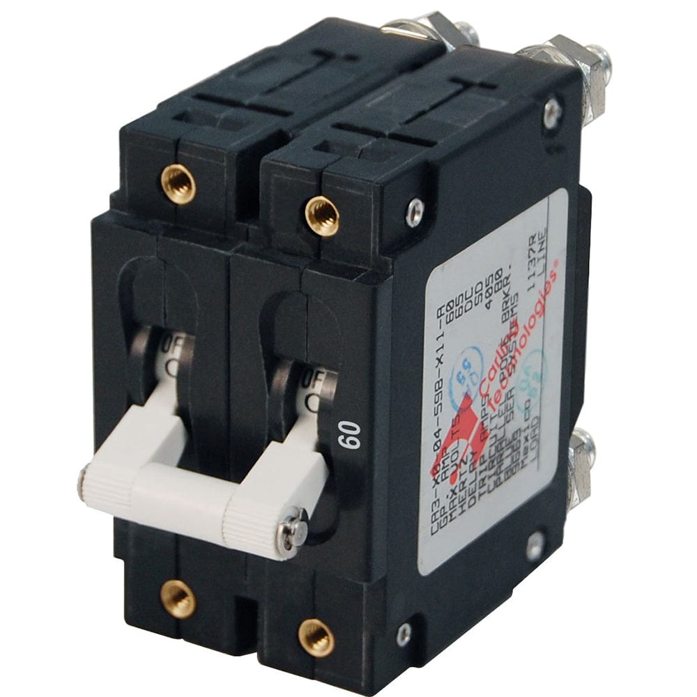 Blue Sea 7254 C-Series Double Pole Circuit Breaker - 60A [7254] - The Happy Skipper