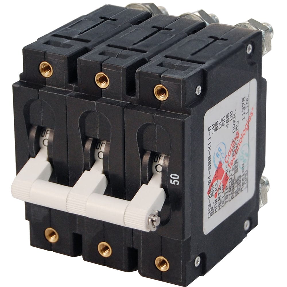 Blue Sea 7287 C-Series Triple Pole Circuit Breaker - 50A [7287] - The Happy Skipper