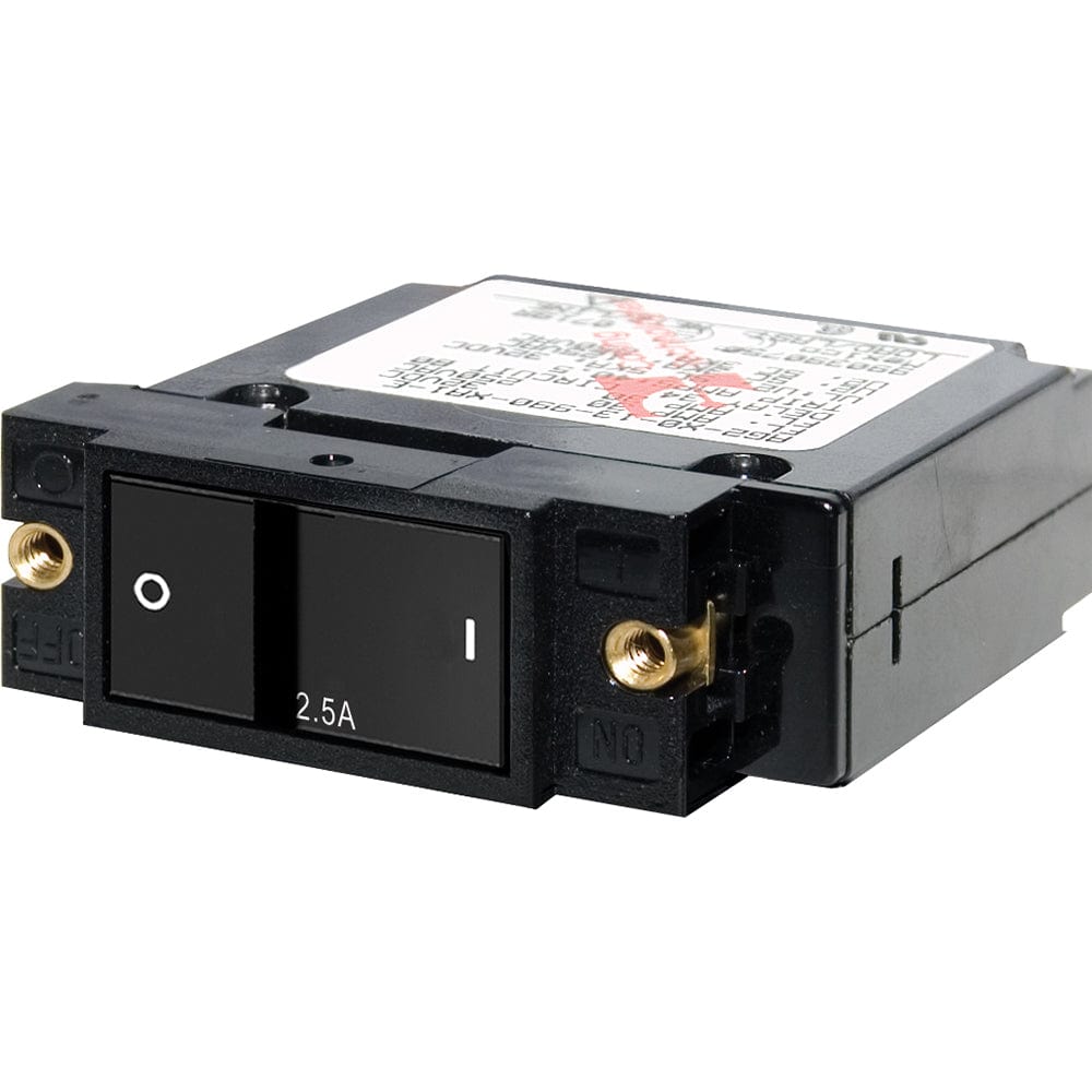 Blue Sea 7399 A-Series Flat Rocker Circuit Breaker - Single Pole - 2.5A [7399] - The Happy Skipper