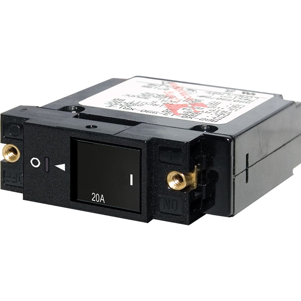 Blue Sea 7429 Single Pole Small Case 2" Slot Reset Rocker Circuit Breaker - 20 Amp [7429] - The Happy Skipper