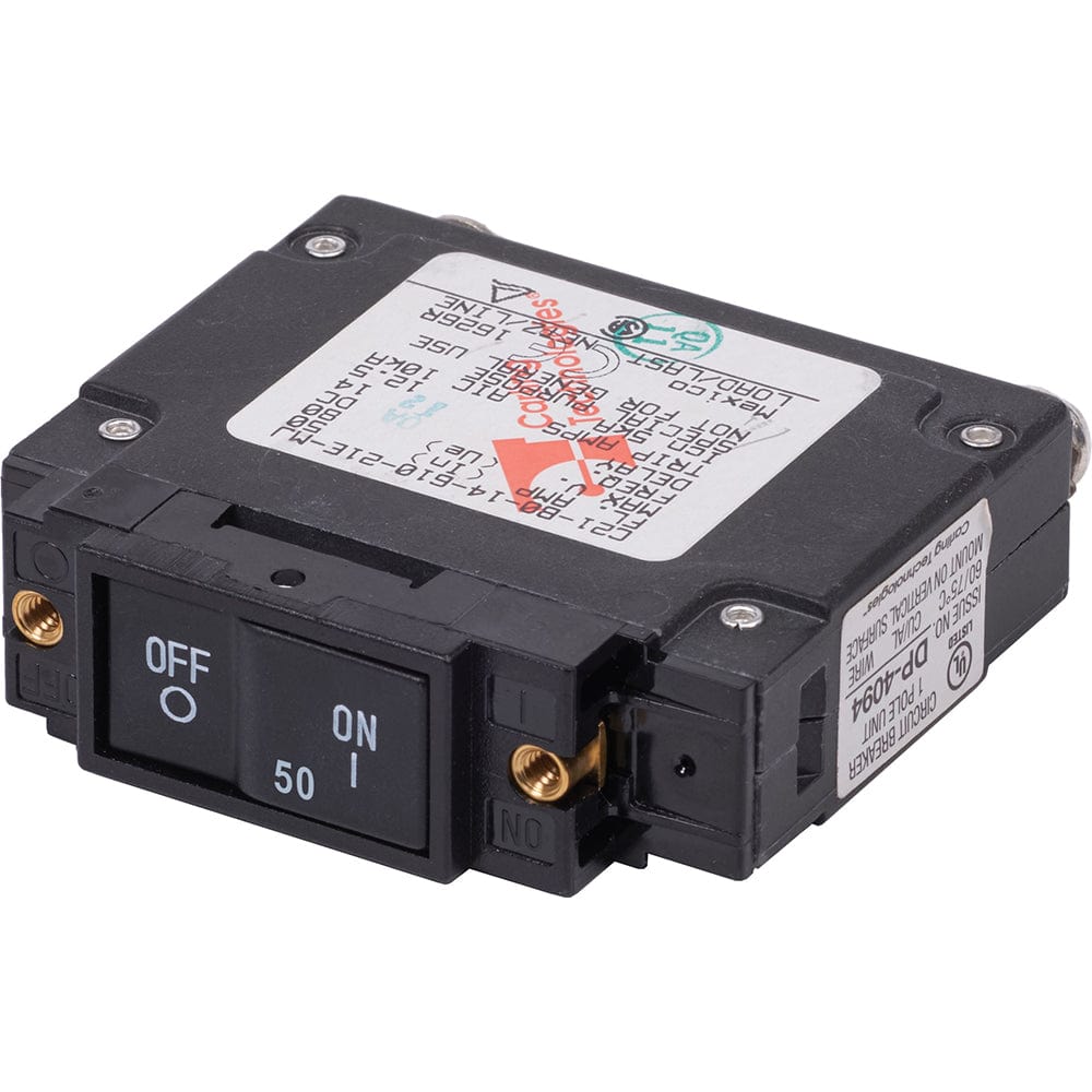 Blue Sea 7445 UL-489 Circuit Breaker - 50A Flat Rocker [7445] - The Happy Skipper