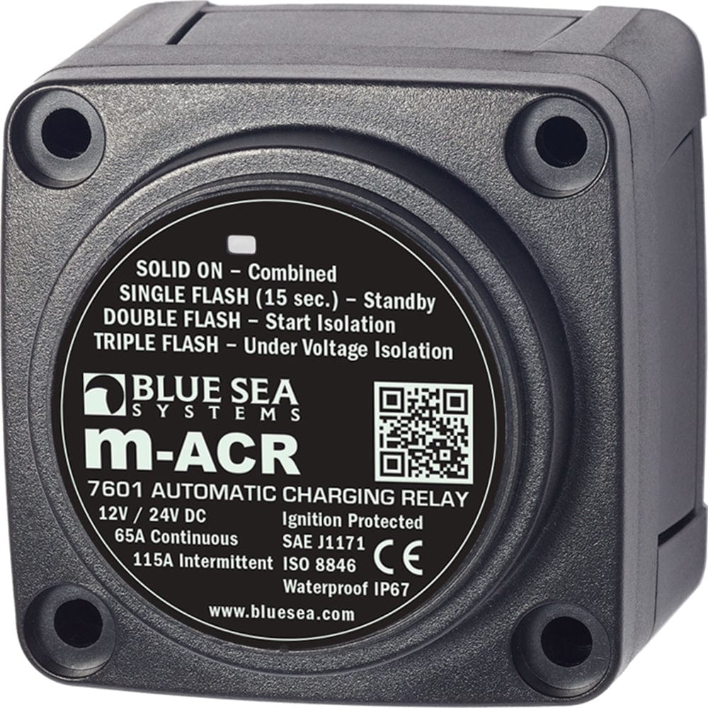 Blue Sea 7601 DC Mini ACR Automatic Charging Relay - 65 Amp [7601] - The Happy Skipper