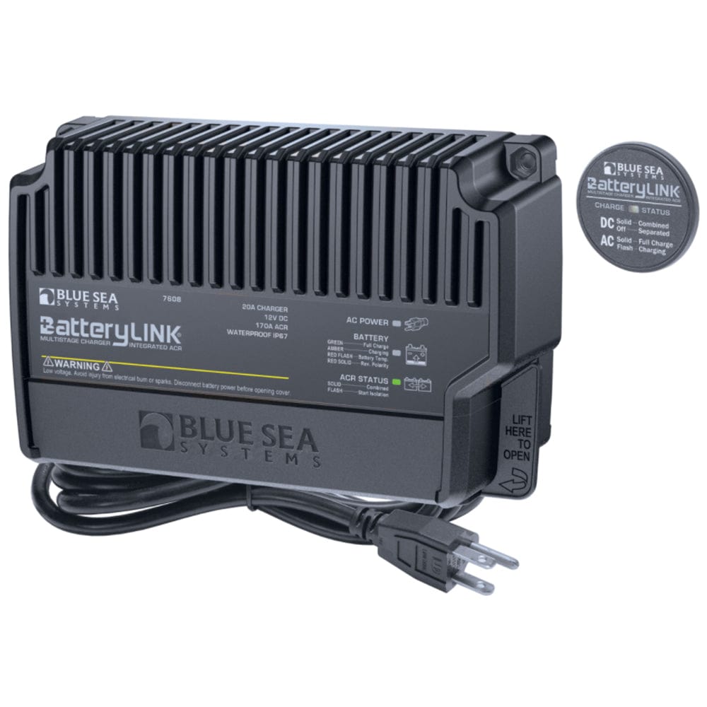 Blue Sea 7608 BatteryLink Charger (North America) - 12V - 20Amp - 2 Bank [7608] - The Happy Skipper