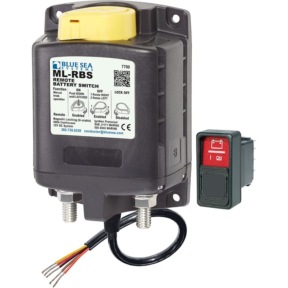 Blue Sea 7700 ML-Series Remote Battery Switch w/Manual Control 12VDC [7700] - The Happy Skipper