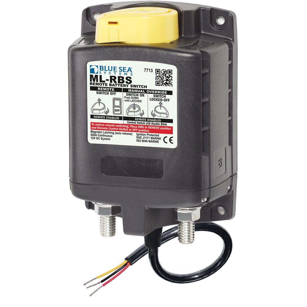 Blue Sea 7713 ML-RBS Remote Battery Switch w/Manual Control Release - 12V [7713] - The Happy Skipper