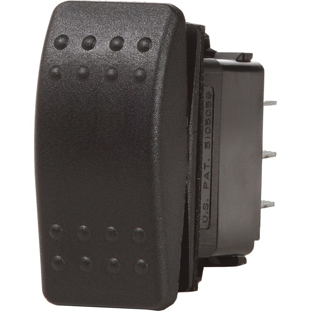 Blue Sea 7938 Contura II Switch DPDT Black - (ON)-OFF-(ON) [7938] - The Happy Skipper