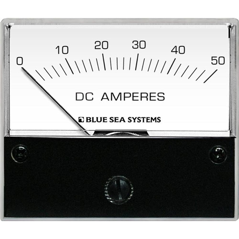 Blue Sea 8022 DC Analog Ammeter - 2-3/4 Face, 0-50 AMP DC [8022] - The Happy Skipper