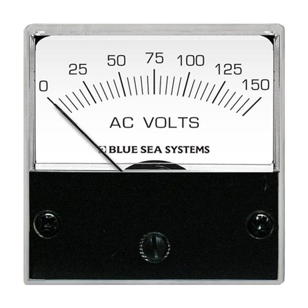 Blue Sea 8244 AC Analog Micro Voltmeter - 2" Face, 0-150 Volts AC [8244] - The Happy Skipper