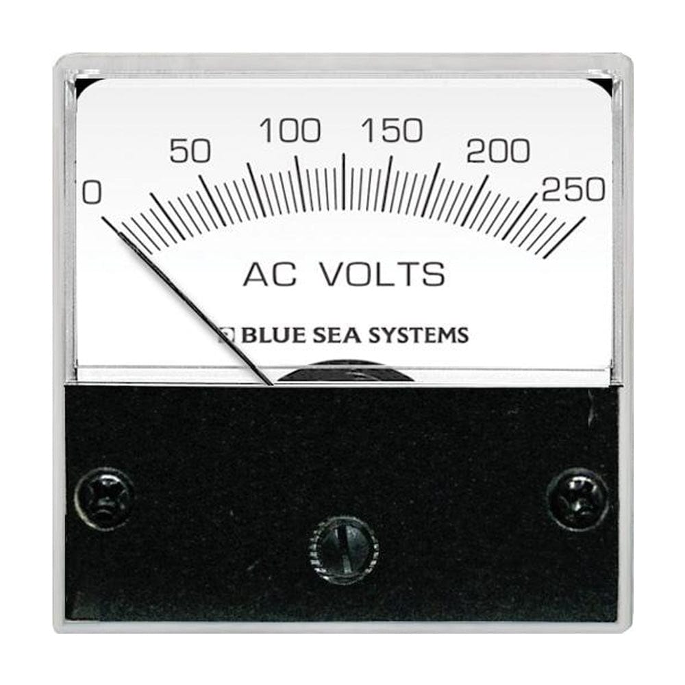 Blue Sea 8245 AC Analog Micro Voltmeter - 2" Face, 0-250 Volts AC [8245] - The Happy Skipper