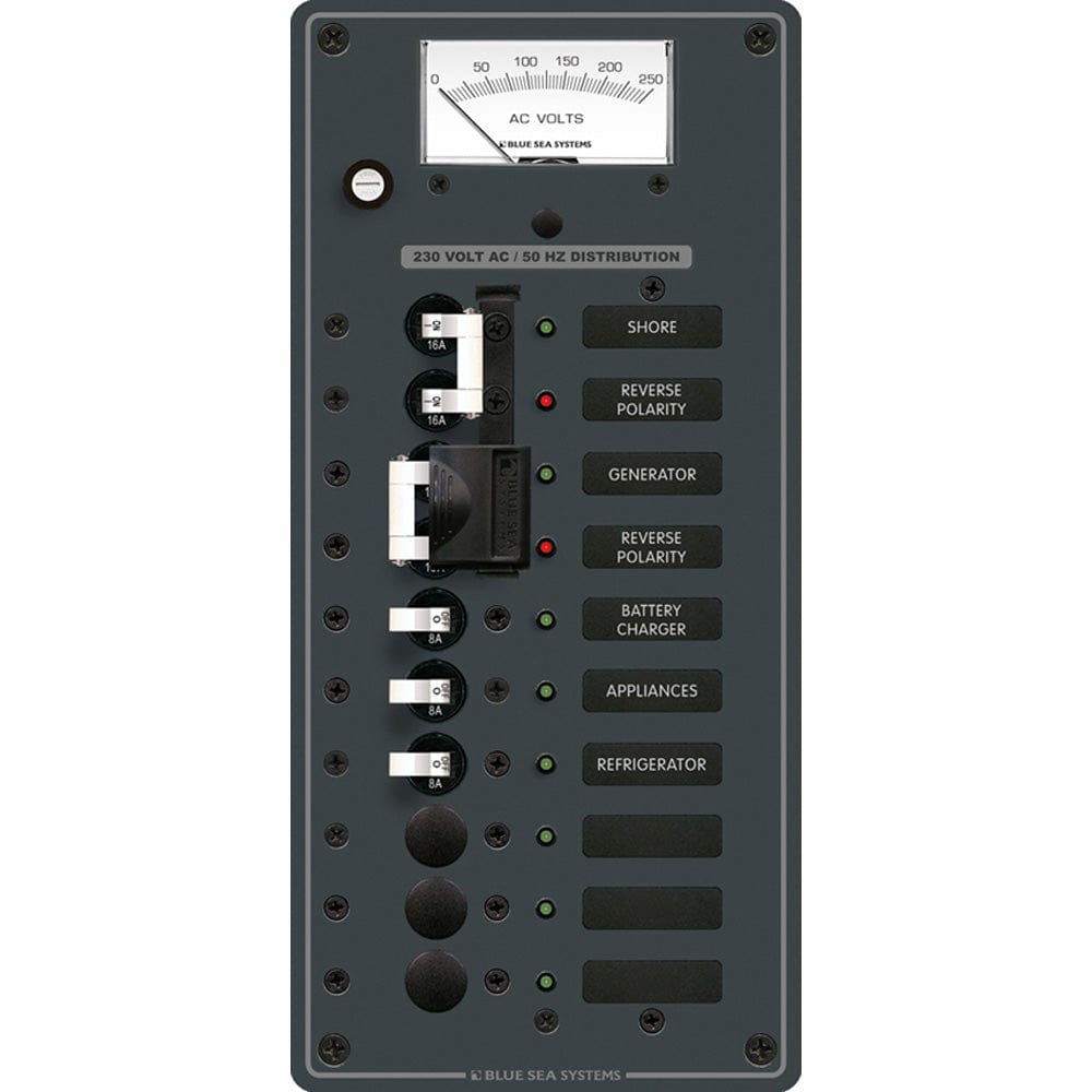 Blue Sea 8589 AC Toggle Source Selector (230V) - 2 Sources + 6 Positions [8589] - The Happy Skipper
