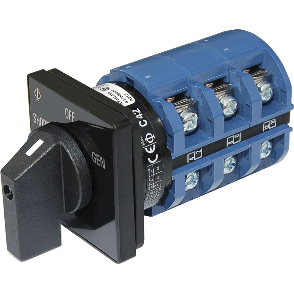 Blue Sea 9019 Switch, AC 240VAC 63A OFF +2 Positions [9019] - The Happy Skipper