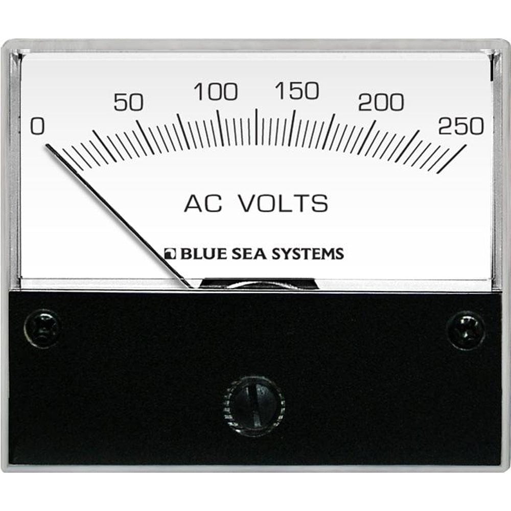 Blue Sea 9354 AC Analog Voltmeter 0-250 Volts AC [9354] - The Happy Skipper