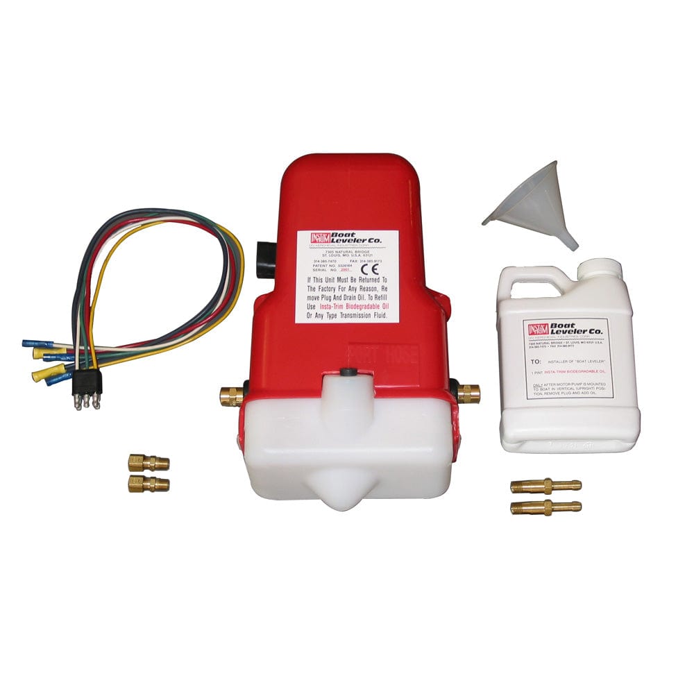 Boat Leveler 12vdc Universal Trim Tab Pump with Oil and Hose Fittings [12700UNIV] - The Happy Skipper