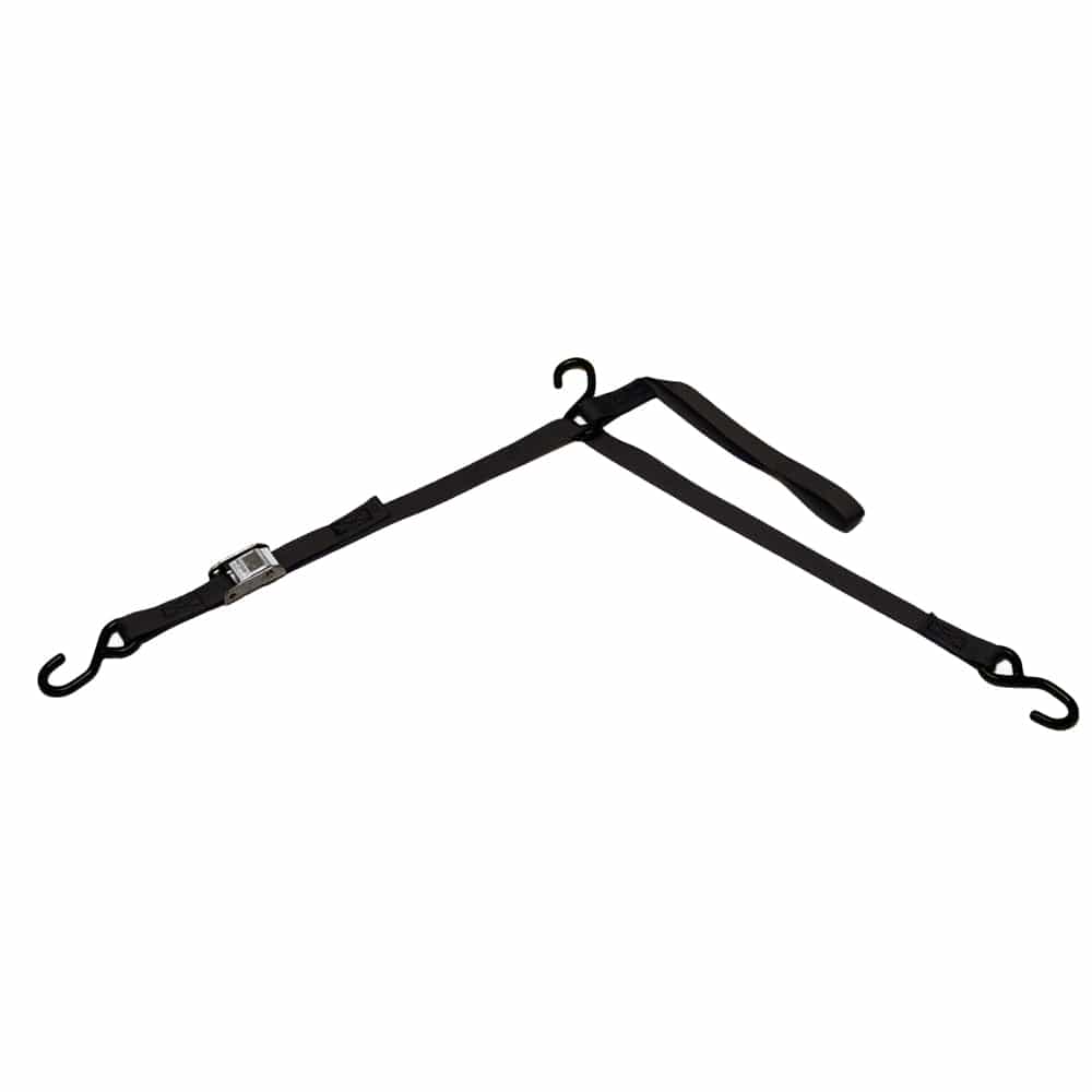 BoatBuckle P.W.C. Tri-Down w/Cam Buckle & Soft Hook - 1" x 6' [F10972BK] - The Happy Skipper