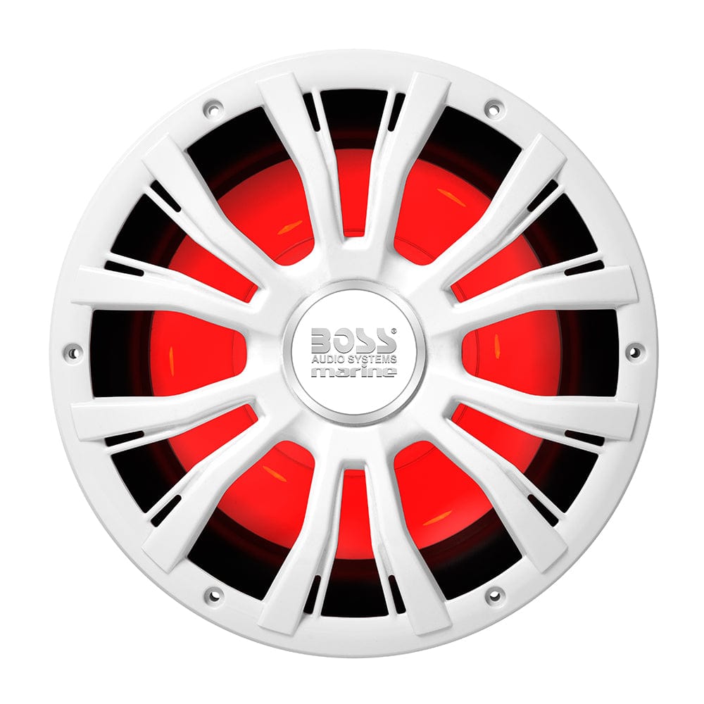Boss Audio 10" MRG10W Subwoofer w/RGB Lighting - White - 800W [MRGB10W] - The Happy Skipper
