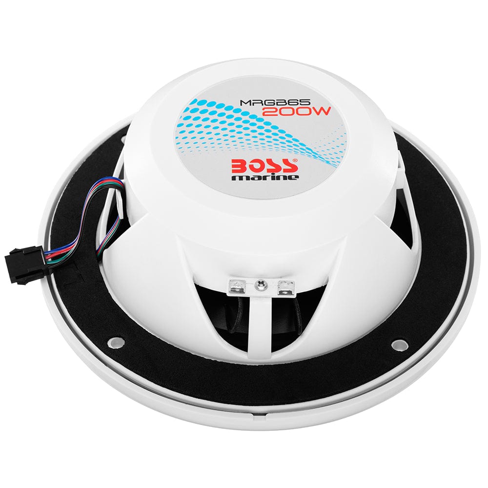 Boss Audio 6.5" MRGB65 Speakers w/RGB Lighting - White - 200W [MRGB65] - The Happy Skipper