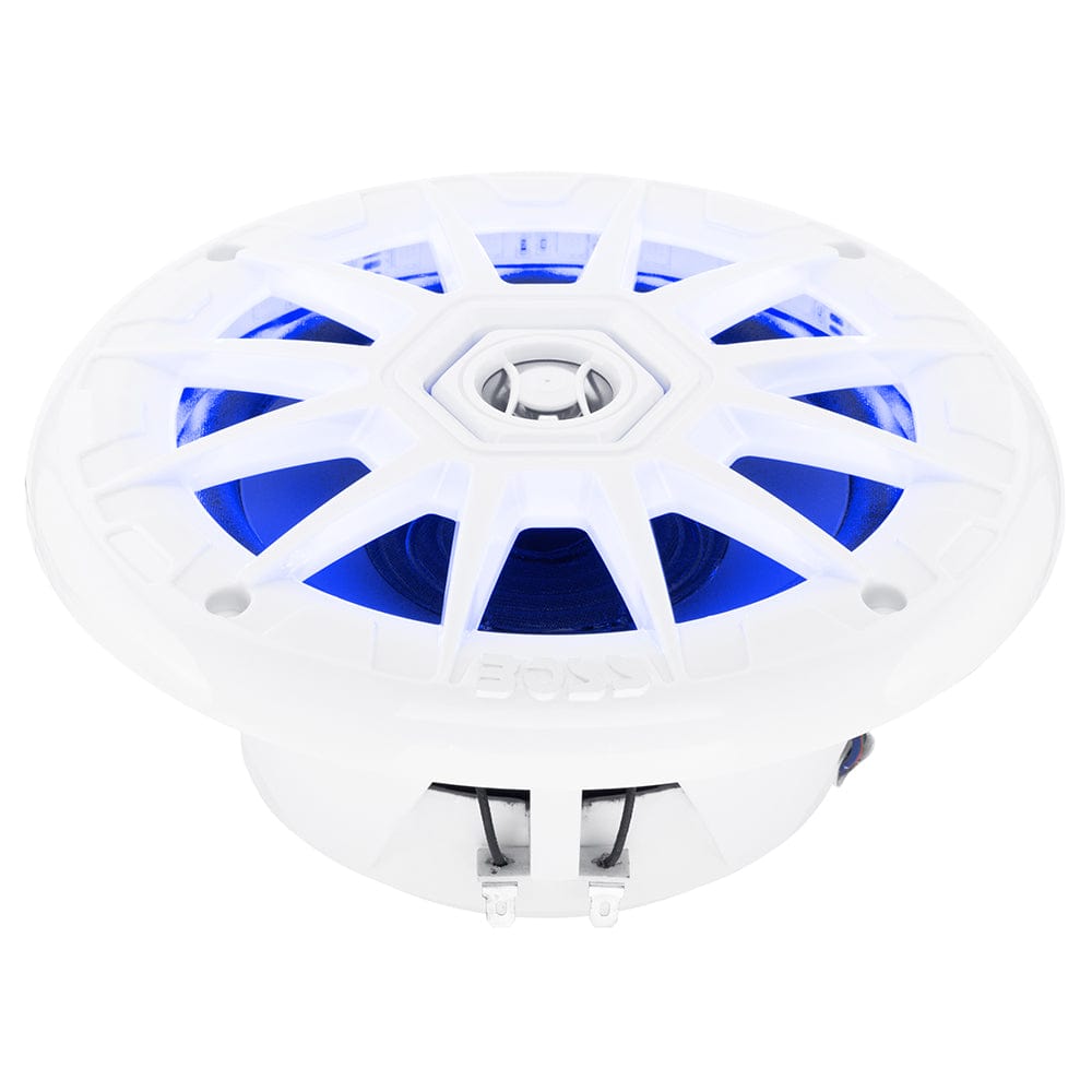 Boss Audio 6.5" MRGB65 Speakers w/RGB Lighting - White - 200W [MRGB65] - The Happy Skipper