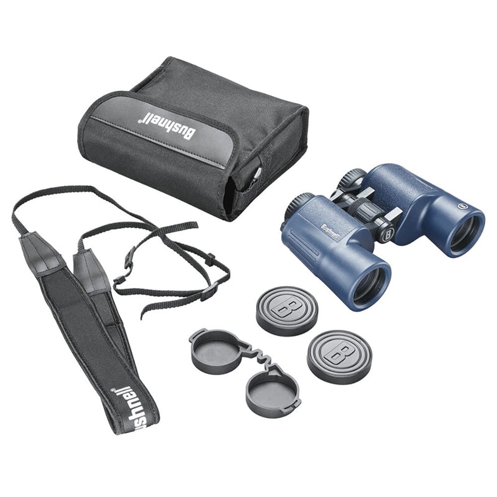 Bushnell 10x42mm H2O Binocular - Dark Blue Porro WP/FP Twist Up Eyecups [134211R] - The Happy Skipper