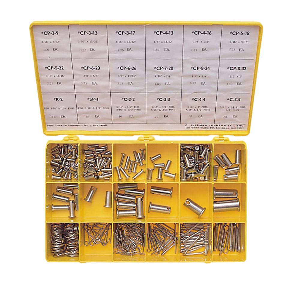 C. Sherman Johnson Cotter, Ring Clevis Pin Parts Kit [37-503] - The Happy Skipper