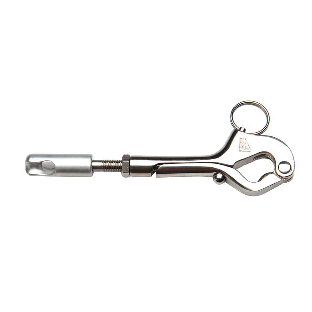 C. Sherman Johnson Over Center Gate Hook w/Splice Eye [LS-3100] - The Happy Skipper