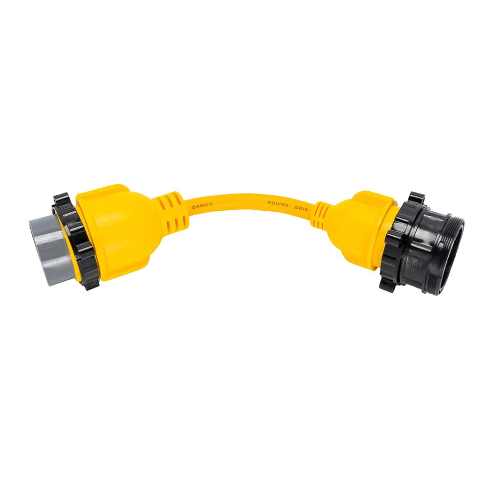 Camco 50AM/30AF Power Grip Marine 12" Locking Adapter - M-Lock/F-Locking Adapter [55625] - The Happy Skipper