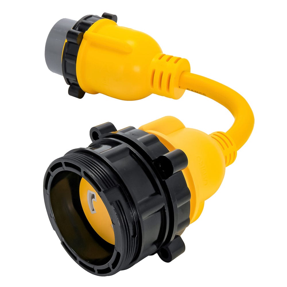 Camco 50AM/30AF Power Grip Marine 12" Locking Adapter - M-Lock/F-Locking Adapter [55625] - The Happy Skipper
