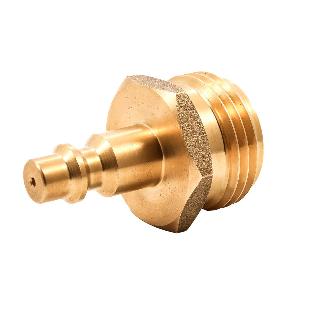Camco Blow Out Plug - Brass - Quick-Connect Style [36143] - The Happy Skipper
