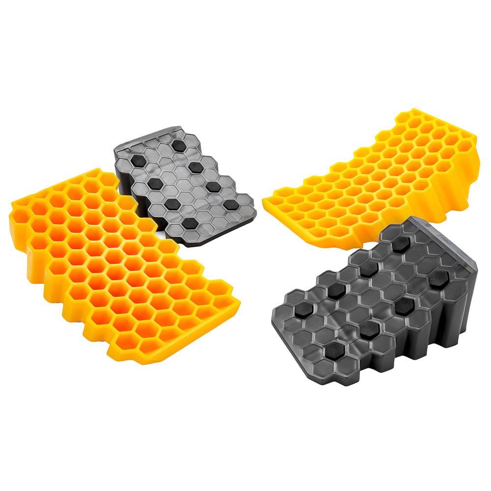 Camco Curved Leveler Wheel Chock *2-Pack [44425] - The Happy Skipper