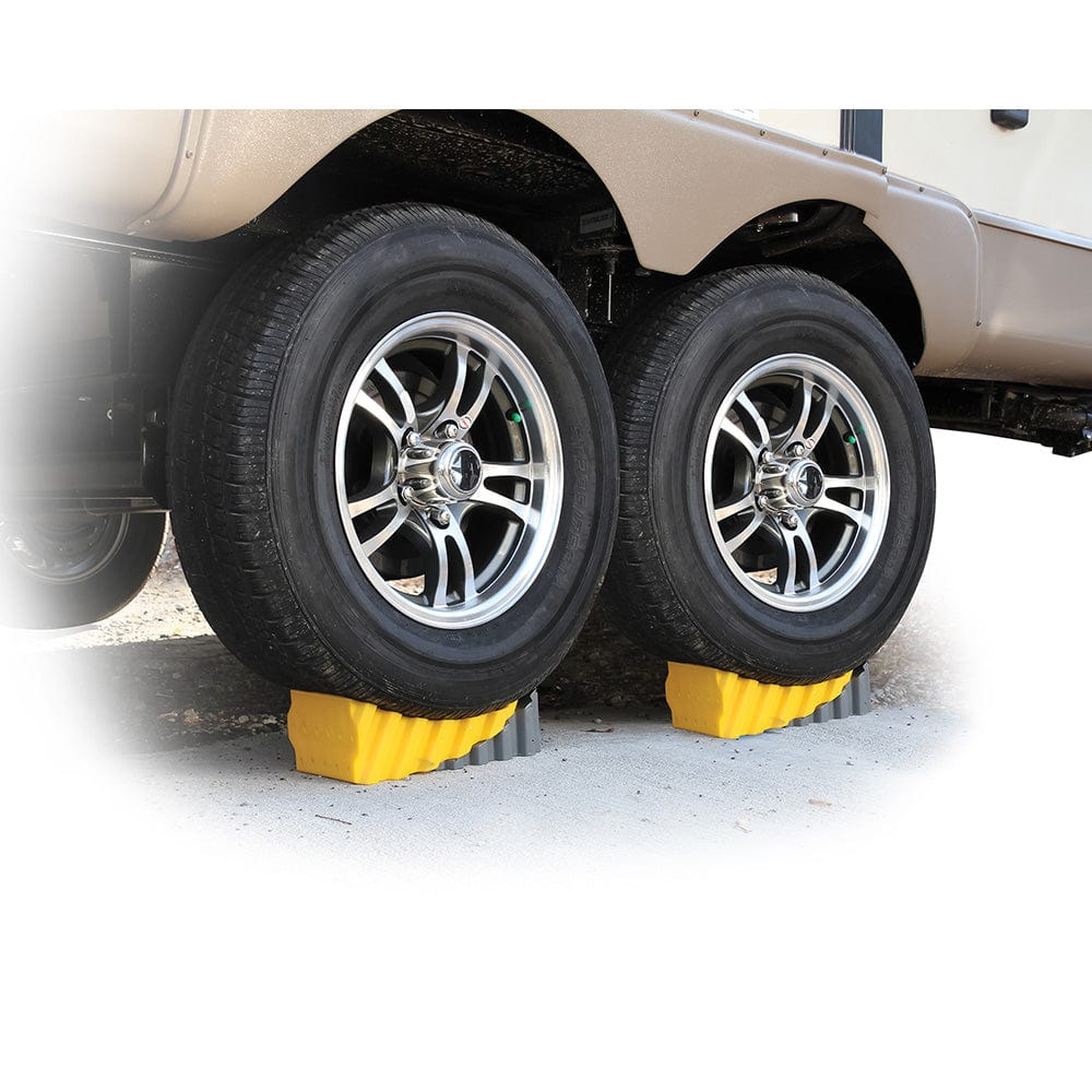 Camco Curved Leveler Wheel Chock [44423] - The Happy Skipper